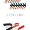Xc0009 Saim Pcs Black Red Copper Plated Metal Battery Clips Alligator
