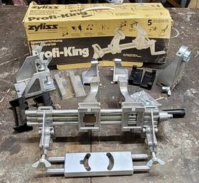 Nr-50105 Zyliss Profi-king Plus Bench Clamp Vice System With Original Box Manuals C 1986