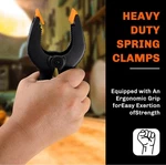 10 Pcs 4.5 Inch Professional Plastic Large Spring Clamps Heavy Duty For Crafts. Fixed Price $10.99.