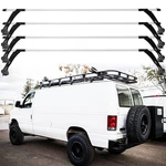 Ford Econoline Van 4 Bars Ladder Roof Rack Cross Cargo Kayak Rain Gutter. Fixed Price $295.11.