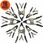 Wellmax 16PC Metal Spring Clamps Set, Heavy Duty Clips For Woodworking.... Fixed Price $19.97.