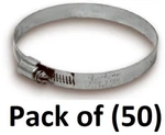 Lambro 284L 4" Galvanized Hose Clamps For Dryer Vent - Quantity 50. Fixed Price $89.90.