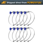 Powertec 4" Left Hand Keyed Bridge Clamps Easy Turn Thumb Screw Hose 10PK. Fixed Price $15.99.
