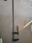 Nice Old Cincinnati Tool Co No. 496-A Bar Clamp 33". Fixed Price $50.00.