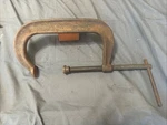 Nos-vintage Armstrong 78-408 C-clamp 9IN. U.s.a.. Fixed Price $45.80.