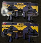 (2) Irwin (1964748) Pack Quick Grip 6" 12" Mini One Handed Bar Clamp 140LB. Fixed Price $79.99.