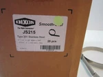 Dixon (JS215) 5" I.d. 3/4" Wide .030" Smooth Clamps New - Box Of 25. Fixed Price $74.95.