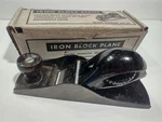 Vintage Sears, Roebuck And Co. Iron Block Plane #3700 Original Box Usa 1/8". Fixed Price $7.99.