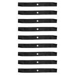 Qty 9: Mulching Lawn Mower Blade Fits Poulan Replaces 531307223. Fixed Price $69.99.