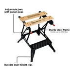 Black+decker Portable Work Bench And Vise -WM225-A. Fixed Price $74.99.