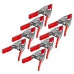 8 Pcs 6" Inch Metal Spring Clamps W/ Rubber Tips Tool Large Clips Lot Of Steel. Fixed Price $18.89.