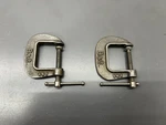 (m) Vintage Brink Cotton B&c No. 141 1" Machinist Clamp Set Of 2 - Usa. Fixed Price $19.99.