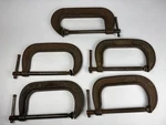 Lot 5 Adjustable 1460-6" Clamps Usa Jorgensen Machinist Woodworking Carpentry. Fixed Price $59.00.