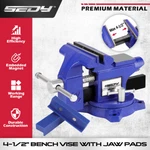 4.5INCH Heavy Duty Bench Vise Table Clamp Woodworking Vice Press Drill Tools. Fixed Price $39.99.