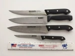 4 Stainless Steel Kitchen Knives 5-8" Blades Koch Messer Cuisine France. Fixed Price $13.00.