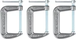 Olympia Tools Heavy Duty Cast Iron C-clamps With 3-INCH Jaw Opening And 2-INCH. Fixed Price $24.99.