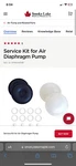 Smoky Lake Maple Service Kit For Diaphragm Pump. Fixed Price $20.00.