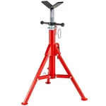 Uimoso V-head Pipe Stand Folding Jack 28"-52" Height 12" 2500LB Steel. Fixed Price $49.99.