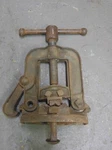 Vintage Littlestown No. 42 Bench Top Vise Pipe Clamp Table Mount. Fixed Price $75.00.
