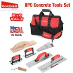 Goldblatt 8 Pieces Masonry Hand Concrete Cement Tools Set With 16'' Bag. Fixed Price $53.49.
