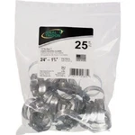 (10-PKS Of 25) Ideal Hy-gear 1-3/4" Stainless Steel Worm Hose Clamp. Fixed Price $229.99.