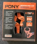 Pony 32150-4 Ratcheting Hand Clamp 1-1/2" Jaw Opening 4-PACK New Flex 2017. Fixed Price $21.99.