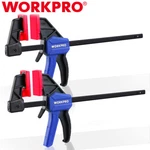 Workpro 2PCS 6" Mini Bar Clamps Set One-handed Clamp/spreader Light-duty F. Fixed Price $18.99.
