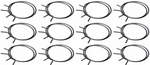 24 Qty Bulk 4" Spring Tension Clamps, 12 Two Packs, Dryer Duct Venting Etc. Fixed Price $28.00.
