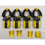 Tool Shop Ratcheting Clamp Set 4PC 3" Yellow New Quick Release 249-1343. Fixed Price $24.99.
