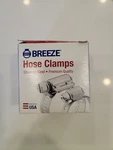 Breeze 63012 Stainless Steel Hose Clamp Dia: 11/16" 1-1/4" (17MM 32MM), QTY9. Fixed Price $16.00.
