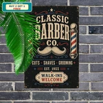 Barber Shop Open Haircut Shave Tools Sign Metal Wall Plaque. Fixed Price $10.44.