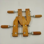 Set 2 0F 8" Maple Wood Hand Screw Clamps 4.5" Cap 4" Throat 1.5" Thick China. Fixed Price $39.99.