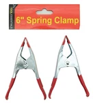 Tool Essentials 2PC 6" Metal Spring Clamp With Non Marring Pvc Grips & Tips. Fixed Price $9.20.
