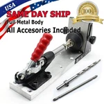 Pocket Hole Jig Joinery System Woodworking Quick Drilling Hardware Tool. Fixed Price $29.99.