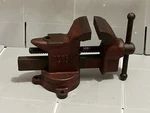 Vintage Dunlap Swivel Base Work Bench Vise Model 5196. Fixed Price $34.99.