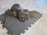 Craftsman Vise 05196 4" Jaws, 8" Opening From 1950S, 46LB Weight, Works Very Smo. Fixed Price $152.15.