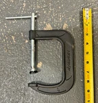 Husky 4" C-clamp Cast Iron 823-112. Fixed Price $12.00.
