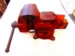 Vintage Columbian Swivel Base Bench Vise D44 Anvil/pipe 4" Jaws Usa Ref 10. Fixed Price $94.95.