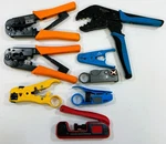 8 Piece Cable Crimpers, Strippers, And Compression Tool Kit - Great Cond.. Fixed Price $69.99.