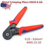 Self Adjusting Ratcheting Ferrule Crimper Plier HSC8 6-6A 0.25-6MM Awg 23-10. Fixed Price $21.99.