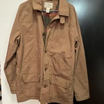 Vintage Ll Bean Canvas Barn Chore Field Coat Jacket Wool Plaid Liner Mens Large. Fixed Price $42.50.
