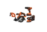 Black+decker 20V Max 4-TOOL Cordless Combo Power Kit Black/orange New In Box. Fixed Price $105.80.