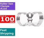 100 Pcs Endodontics Rubber Dam Clamps #210 Dental Instruments Central. Fixed Price $69.00.