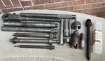 Lot- 16 Mueller Taping Machine Components: Ratchet/holders/extensions/bits. Fixed Price $319.99.