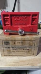 Vintage / Never Used Sears 391-5190 Woodworkers Vise Metal Red 8.25" Jaw. Fixed Price $89.00.