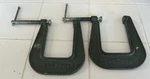 (2) Vitage Craftsman 2-1/2" Wide 4.5" Deep Throat Clamps No. 66682. Fixed Price $36.00.