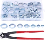 70PCS Zinc Plated Double Ear Hose Fuel Clamp With Standard Jaw Pincers Kit. Fixed Price $45.98.