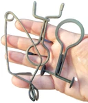 Vintage Set Of 3 Laboratory Tube Clamps - Metal, Scientific Equipment. Fixed Price $30.29.