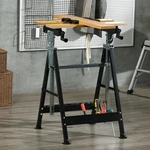 Workbench Wood Cutting Sawhorse W/ Movable Pegs Adjustable Height Angle. Fixed Price $57.95.