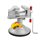 Yakamoz Mini Bench Vise 360 Degree Suction Small Table Vice Clamp Grey. Fixed Price $17.57.